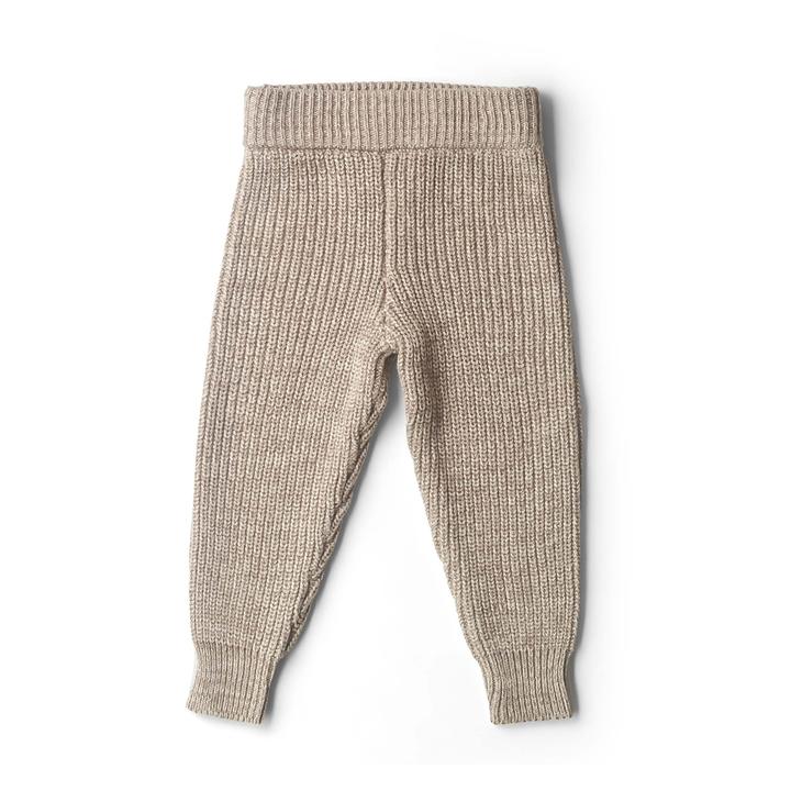 Organic Cotton Knit Pants Pecan Eco-Friendly Baby Apparel | Mommy&Milo