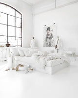 MagicLinen - White duvet cover set (3pcs): US King + Standard pillowcases