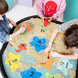 MEKA Sensory Play - Numbers 0-10 Vinyl Tuff Tray Play Mat: Large
