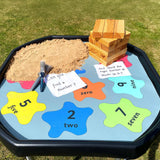 MEKA Sensory Play - Numbers 0-10 Vinyl Tuff Tray Play Mat: Large