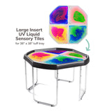 MEKA Sensory Play - UV or Fluorescent Glow-in-the-Dark Tuff Tray Play Mat: Large