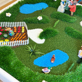 MEKA Sensory Play - 3D Grass Habitat Tuff Tray Play Mat: Large