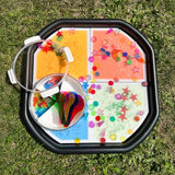 MEKA Sensory Play - UV or Fluorescent Glow-in-the-Dark Tuff Tray Play Mat: Large