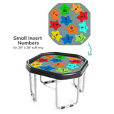 MEKA Sensory Play - Numbers 0-10 Vinyl Tuff Tray Play Mat: Large
