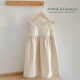Annie & Charles - Annie & Charles® Linen Baby Bloomer and PALMINA Dress: 18-24 M / Bloomer