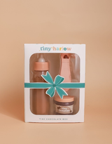 Shine on me Distribution - Tiny Tummies Puree and Milk Bottle set for doll - Chocolate