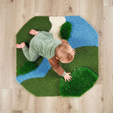 MEKA Sensory Play - 3D Grass Habitat Tuff Tray Play Mat: Large
