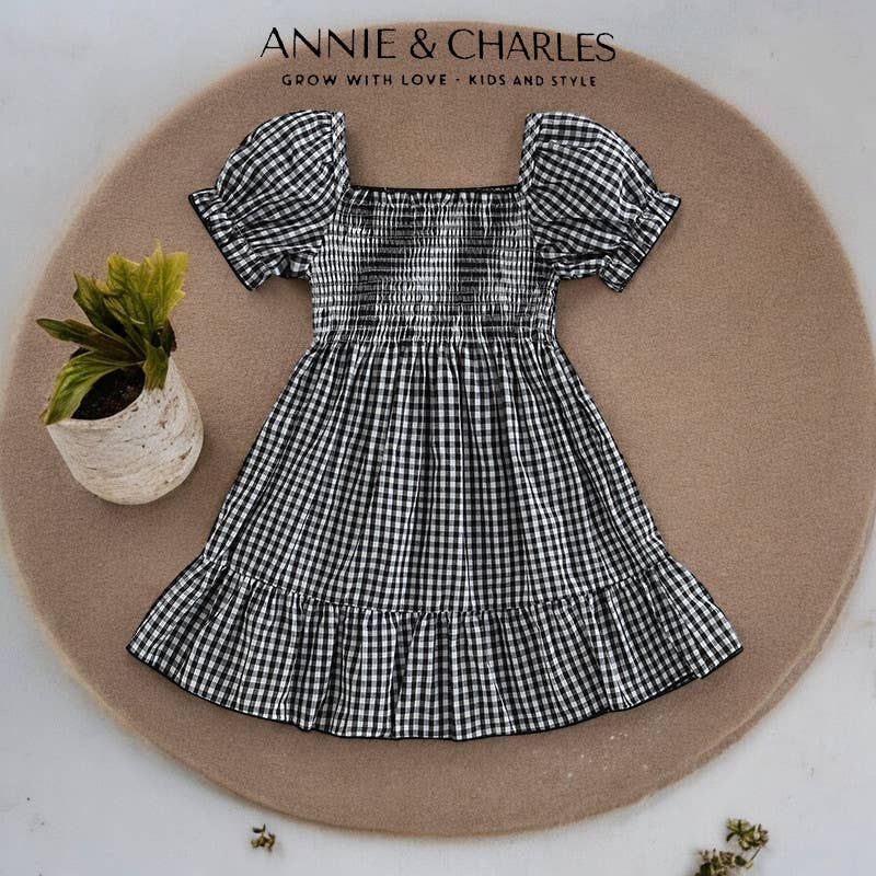 Annie & Charles - Annie & Charles® cotton dress JARA: Black / 3-4 TONS