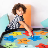 MEKA Sensory Play - Numbers 0-10 Vinyl Tuff Tray Play Mat: Large