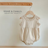 Annie & Charles - Annie & Charles® Linen Baby Bloomer and PALMINA Dress: 18-24 M / Bloomer