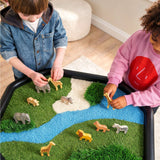 MEKA Sensory Play - 3D Grass Habitat Tuff Tray Play Mat: Large