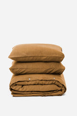 MagicLinen - Cinnamon duvet cover set (3 pcs): US King + Standard pillowcases