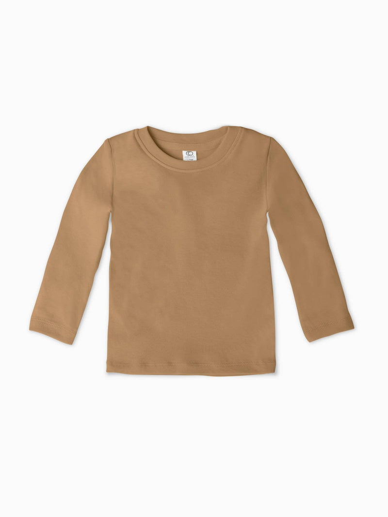 Colored Organics - Turk Long Sleeve Crew Neck Shirt - Amber