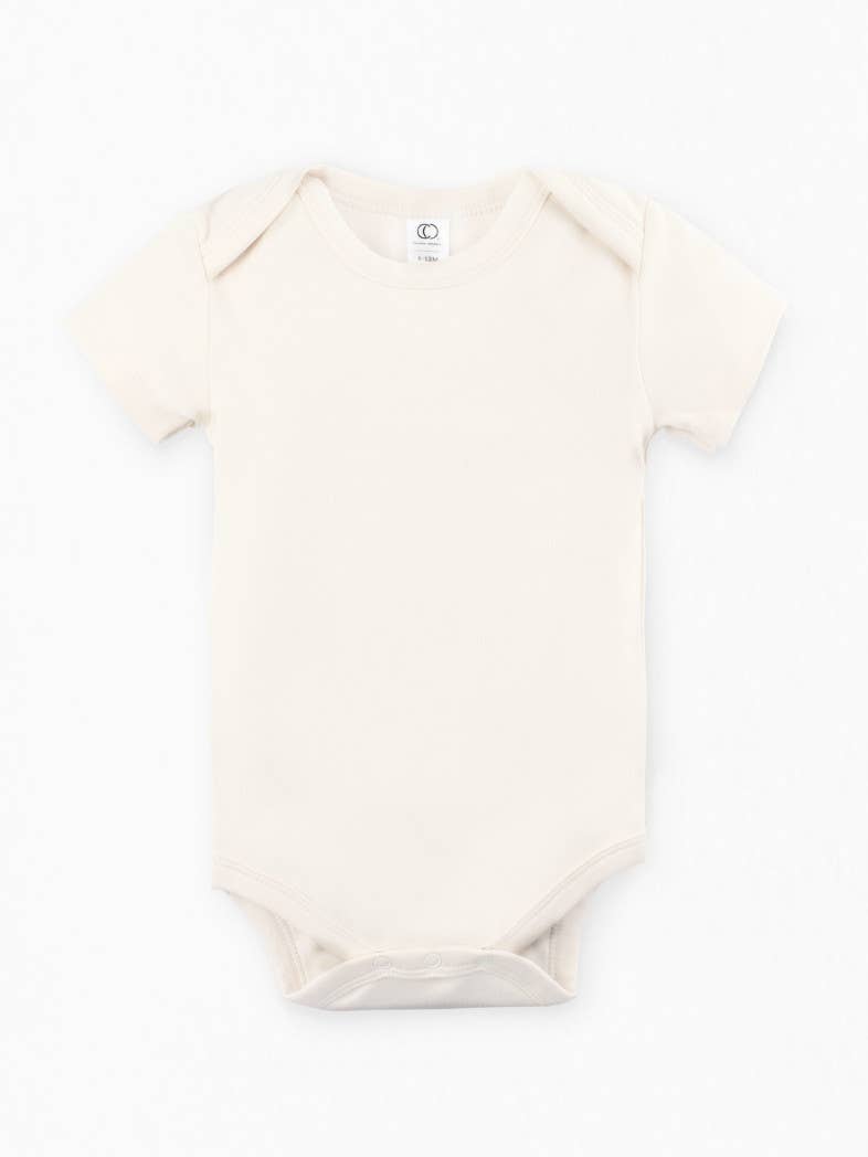 Colored Organics - Short Sleeve Classic Bodysuit - Natural