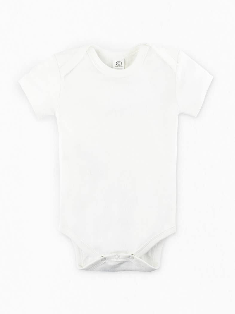 Colored Organics - Short Sleeve Classic Bodysuit - White