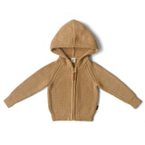 Cotton Knit Hoodie - Acorn