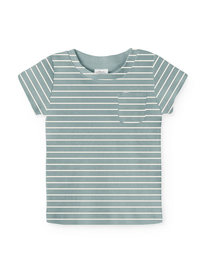 Colored Organics - Everest Tee - Beck Stripe / Tide