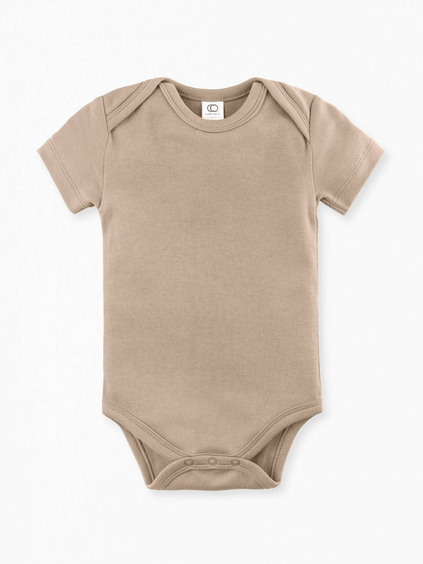 Colored Organics - Short Sleeve Classic Bodysuit - Clay