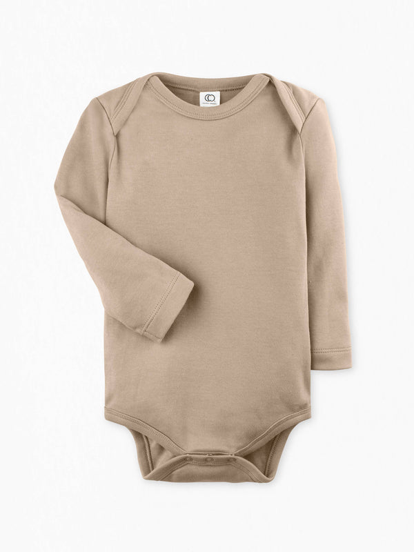 Colored Organics - Long Sleeve Classic Bodysuit - Clay