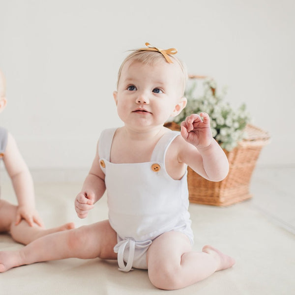 Finley Romper - White