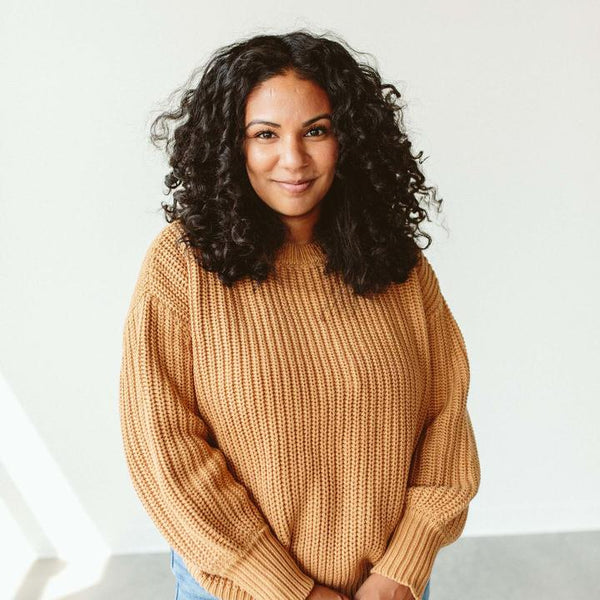 Womens Chunky Knit Sweater - Acorn