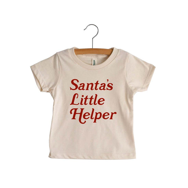 Santa's Little Helper T-Shirt - Natural