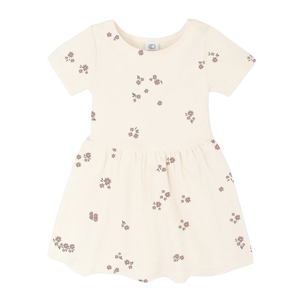 Short Sleeve Swing Dress - Blossoms