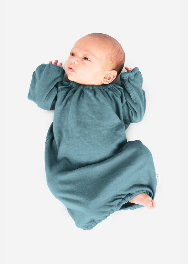 DoubleKnit Newborn Gown - Blue