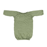 DoubleKnit Newborn Gown - Olive Green