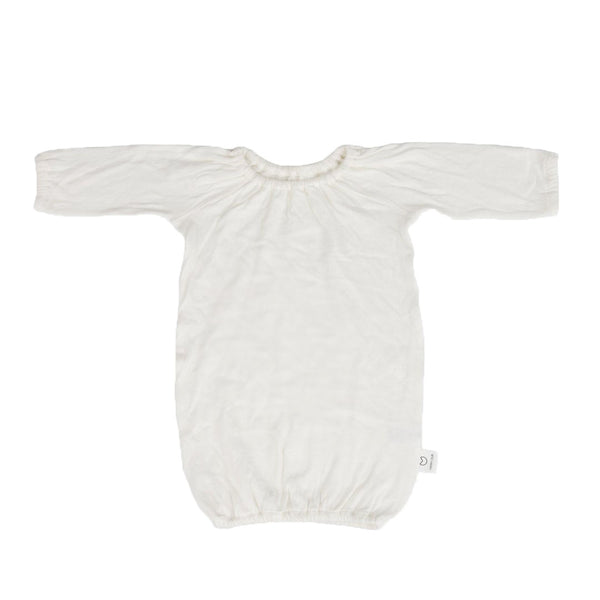 DoubleKnit Newborn Gown - White